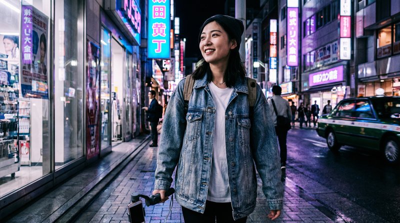 榴莲视频城市短视频：霓虹夜色下的街拍vlog